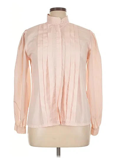Pre-owned Assorted Brands Long Sleeve Blouse In Pink