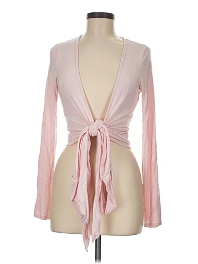 Pre-owned Assorted Brands Long Sleeve Blouse In Pink