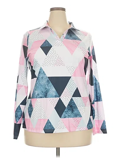 Pre-owned Assorted Brands Long Sleeve Blouse In Pink