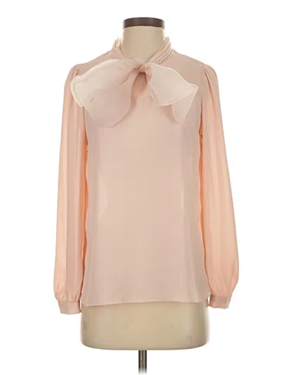 Pre-owned Assorted Brands Long Sleeve Blouse In Pink