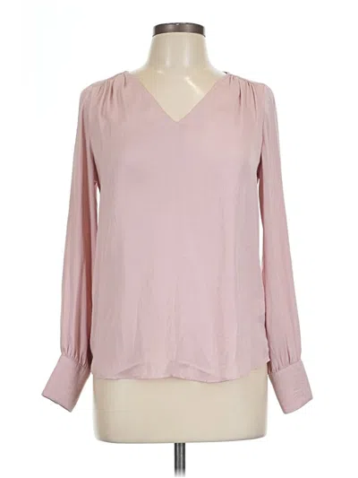 Pre-owned Assorted Brands Long Sleeve Blouse In Pink