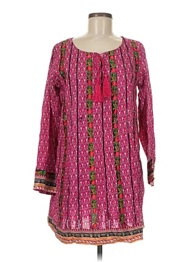 Pre-owned Assorted Brands Long Sleeve Blouse In Pink
