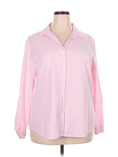 Pre-owned Assorted Brands Long Sleeve Blouse In Pink