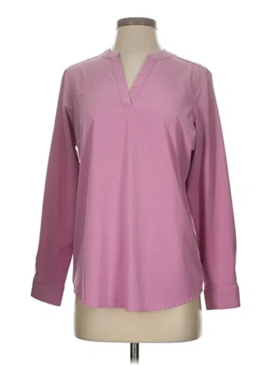 Pre-owned Assorted Brands Long Sleeve Blouse In Pink
