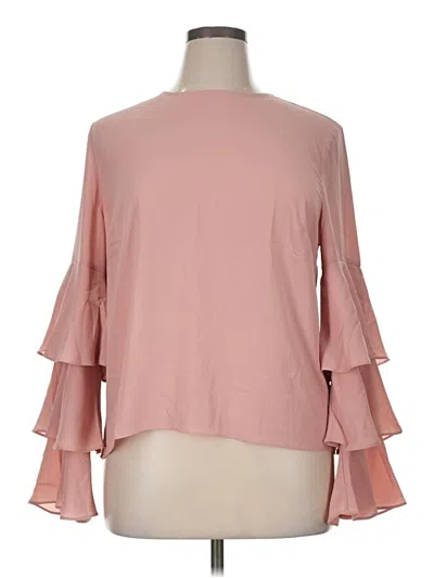 Assorted Brands Long Sleeve Blouse In Pink