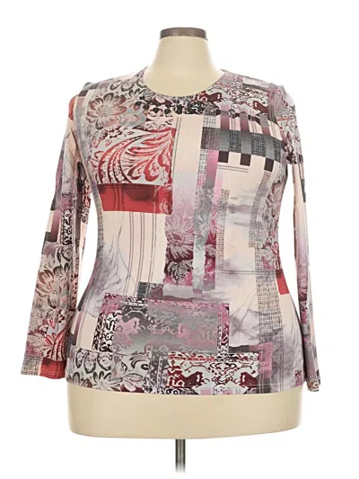 Assorted Brands Long Sleeve Blouse In Pink