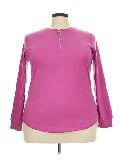 Assorted Brands Long Sleeve Blouse In Pink