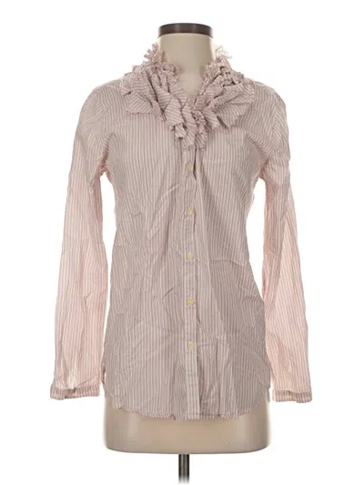 Pre-owned Assorted Brands Long Sleeve Blouse In Pink