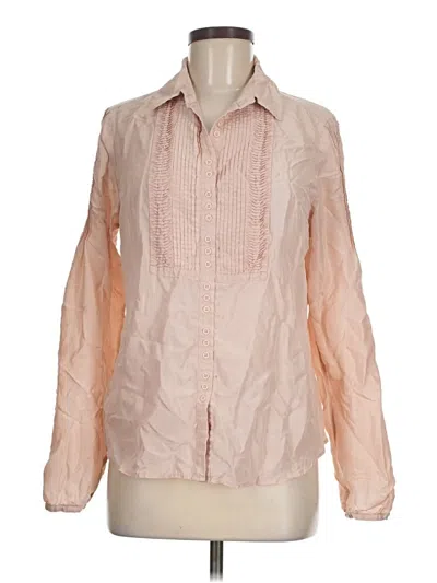 Pre-owned Assorted Brands Long Sleeve Blouse In Pink