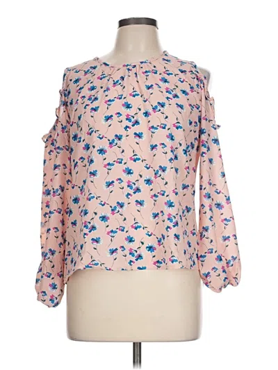 Pre-owned Assorted Brands Long Sleeve Blouse In Pink