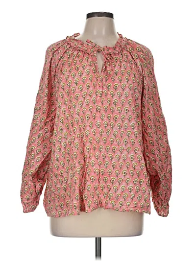 Assorted Brands Long Sleeve Blouse In Pink