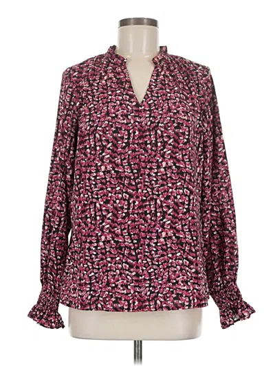 Pre-owned Assorted Brands Long Sleeve Blouse In Pink