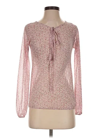 Pre-owned Assorted Brands Long Sleeve Blouse In Pink