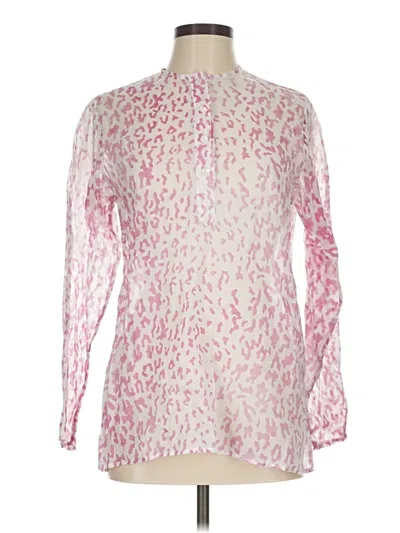 Pre-owned Assorted Brands Long Sleeve Blouse In Pink