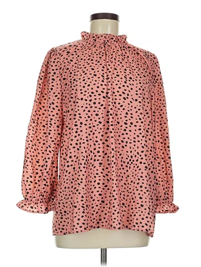 Pre-owned Assorted Brands Long Sleeve Blouse In Pink