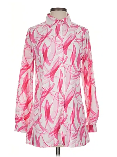 Pre-owned Assorted Brands Long Sleeve Blouse In Pink