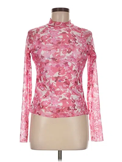 Pre-owned Assorted Brands Long Sleeve Blouse In Pink