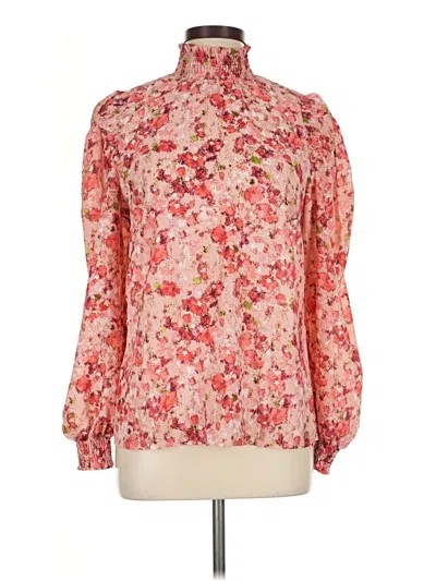 Pre-owned Assorted Brands Long Sleeve Blouse In Pink