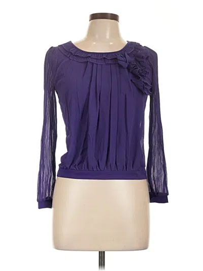 Assorted Brands Long Sleeve Blouse In Purple