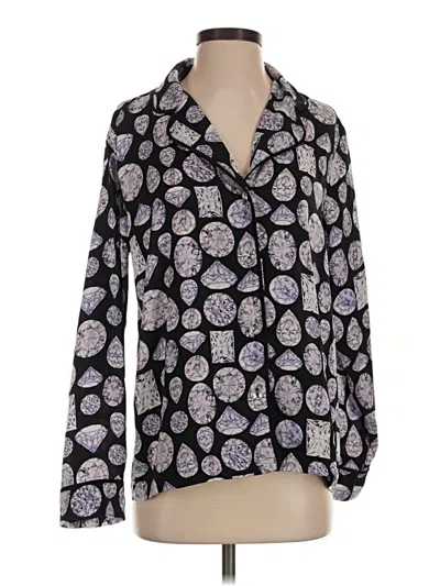 Pre-owned Assorted Brands Long Sleeve Blouse In Purple