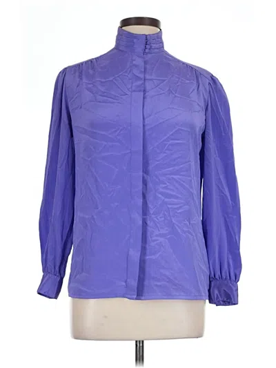 Pre-owned Assorted Brands Long Sleeve Blouse In Purple