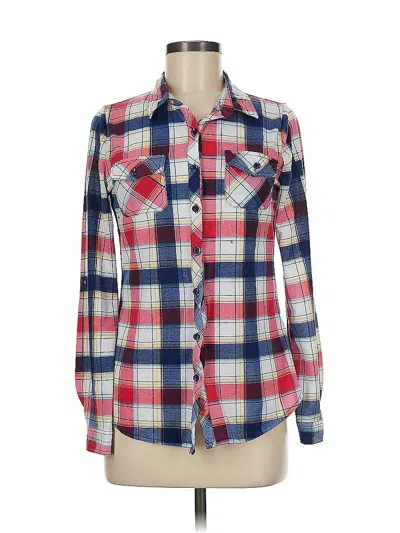 Pre-owned Assorted Brands Long Sleeve Blouse In Red