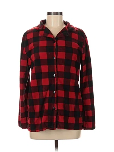 Pre-owned Assorted Brands Long Sleeve Blouse In Red