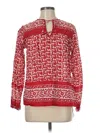 Assorted Brands Long Sleeve Blouse In Red