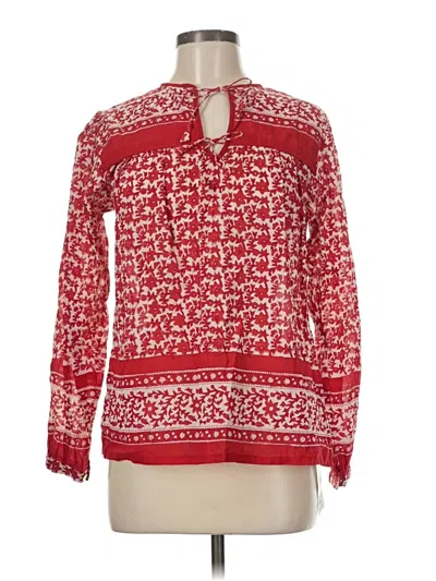 Assorted Brands Long Sleeve Blouse In Red