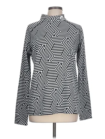 Pre-owned Assorted Brands Long Sleeve Blouse In Silver