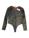 Assorted Brands Long Sleeve Blouse In Teal