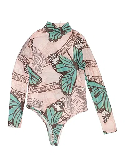 Pre-owned Assorted Brands Long Sleeve Blouse In Teal
