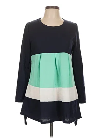 Assorted Brands Long Sleeve Blouse In Teal