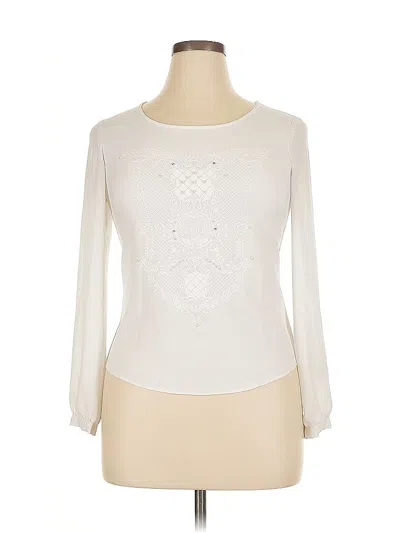 Pre-owned Assorted Brands Long Sleeve Blouse In White