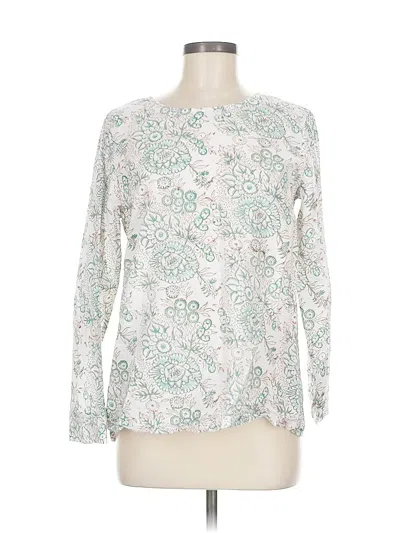 Pre-owned Assorted Brands Long Sleeve Blouse In White