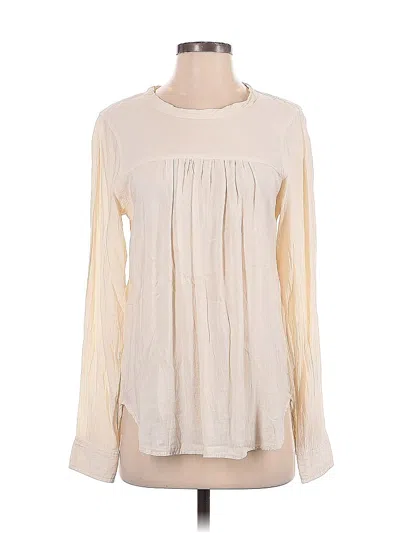 Pre-owned Assorted Brands Long Sleeve Blouse In White