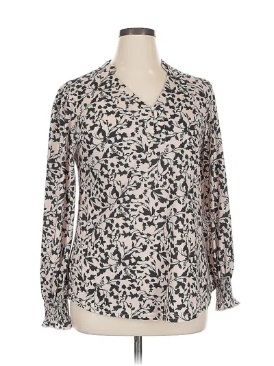 Pre-owned Assorted Brands Long Sleeve Blouse In White