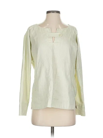 Pre-owned Assorted Brands Long Sleeve Blouse In White