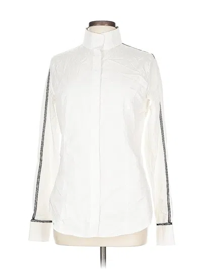 Pre-owned Assorted Brands Long Sleeve Blouse In White