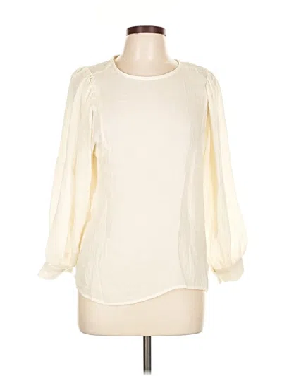 Assorted Brands Long Sleeve Blouse In White