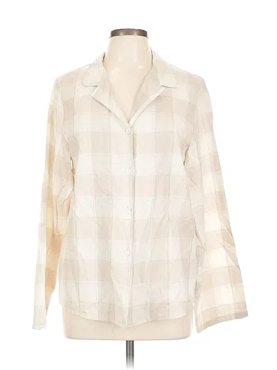 Pre-owned Assorted Brands Long Sleeve Blouse In White