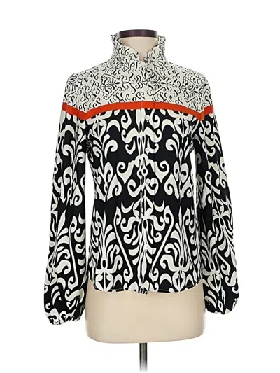 Pre-owned Assorted Brands Long Sleeve Blouse In White