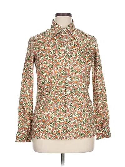 Pre-owned Assorted Brands Long Sleeve Blouse In White