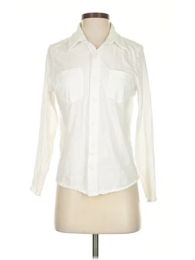 Pre-owned Assorted Brands Long Sleeve Blouse In White