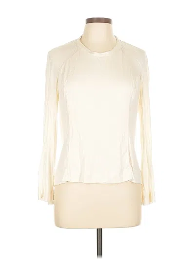 Pre-owned Assorted Brands Long Sleeve Blouse In White