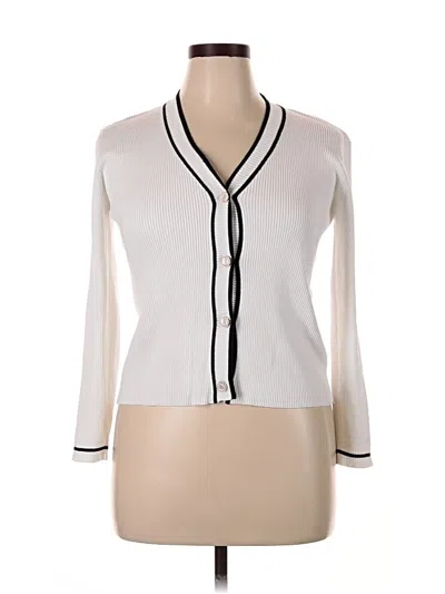 Pre-owned Assorted Brands Long Sleeve Blouse In White