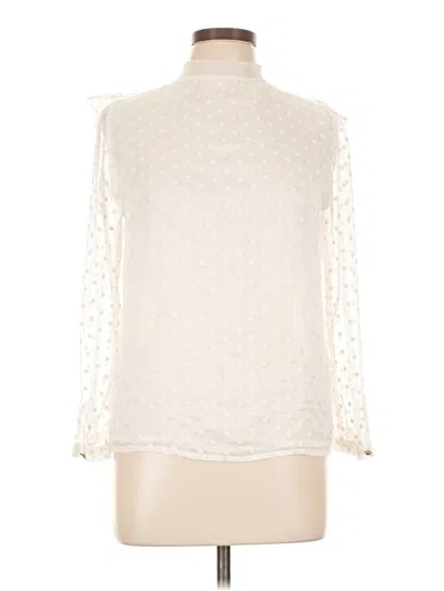 Pre-owned Assorted Brands Long Sleeve Blouse In White