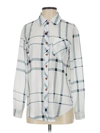 Pre-owned Assorted Brands Long Sleeve Blouse In White