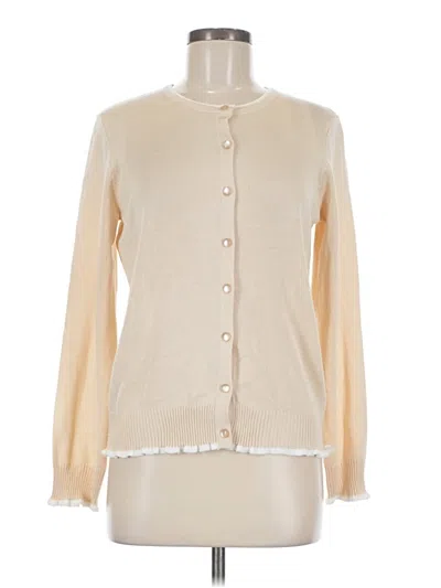 Pre-owned Assorted Brands Long Sleeve Blouse In White