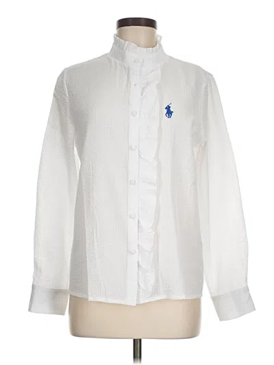 Pre-owned Assorted Brands Long Sleeve Blouse In White
